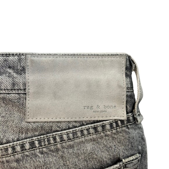 Rag & Bone Maya Slim Ankle Jeans Women’s Size 24 Acid Wash High Rise Frayed Hem - Picture 8 of 15